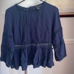 Navy blue Forever 21 blouse